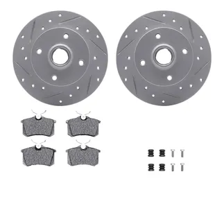 R1 Concepts WBTH1-74001 Brake Rotors - Carbon Coated - D/S W/ Euro Ceramic Pads & Hdw